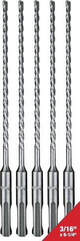 Makita 5 Pack - SDS-Plus 3/16" Drill Bits for SDS+ Rotary Hammers - 6" Deep Drilling Into Concrete & Masonry in Saudi Arabia