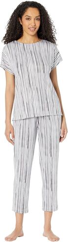 بلوزة نوم بأكمام طويلة من دونا كاران وبنطلون قصير in Kuwait