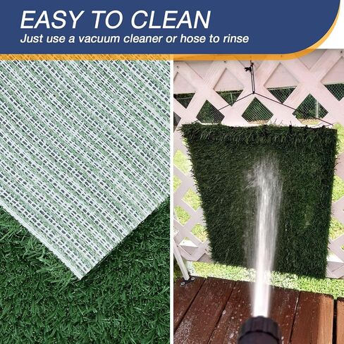 XLX TURF Dog Grass Pee Pads, Replacement Artificial Grass for Dog Potty Tray, Pet Puppy Training Fake Grass Turf Mat Indoor/Outdoor, Set of 2, 18 x 28 Inch in Saudi Arabia