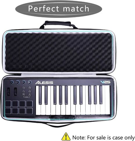 LTGEM Controller Case for Alesis V25 MKII USB MIDI Keyboard Controller Hard Storage Travel Protective Carrying Bag in Saudi Arabia