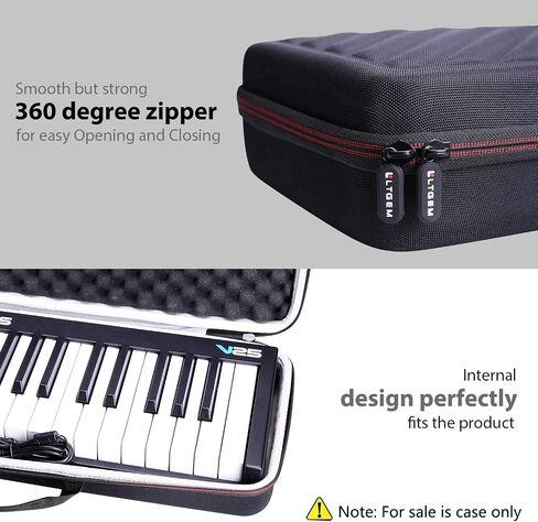 LTGEM Controller Case for Alesis V25 MKII USB MIDI Keyboard Controller Hard Storage Travel Protective Carrying Bag in Saudi Arabia