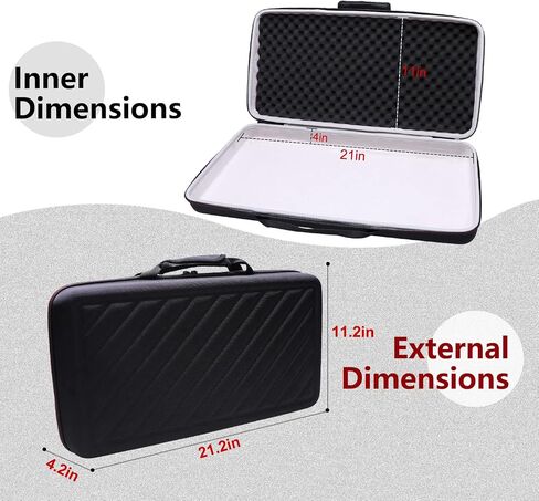 LTGEM Controller Case for Alesis V25 MKII USB MIDI Keyboard Controller Hard Storage Travel Protective Carrying Bag in Saudi Arabia