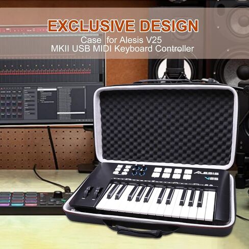 LTGEM Controller Case for Alesis V25 MKII USB MIDI Keyboard Controller Hard Storage Travel Protective Carrying Bag in Saudi Arabia