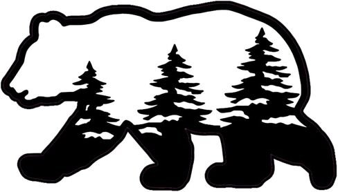 مغناطيس WickedGoodz Bear Wilderness - ملصق سيارة مغناطيسي جبلي in Saudi Arabia