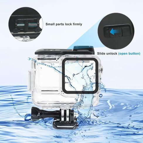 FitStill 60M/196FT Underwater Waterproof Diving Housing Compatible for Insta 360 Ace Pro,Protective Cover Shell with Accessories for Ace Pro Action Camera in Saudi Arabia
