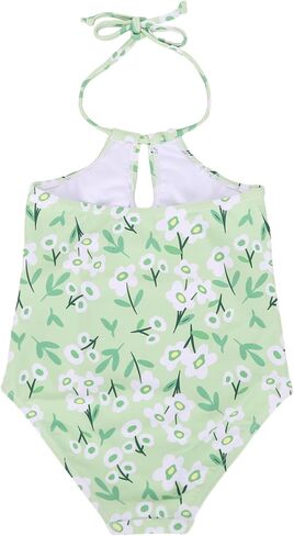 LIZENS Girls' Swimwear Halter one Piece Neck Wrap Beach Bathing Suit for Girls Tie Toddler Cute Kids Swimsuit in Saudi Arabia