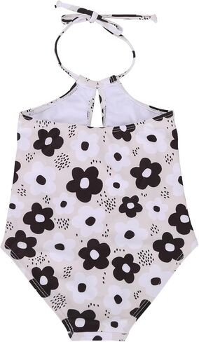LIZENS Girls' Swimwear Halter one Piece Neck Wrap Beach Bathing Suit for Girls Tie Toddler Cute Kids Swimsuit in Saudi Arabia