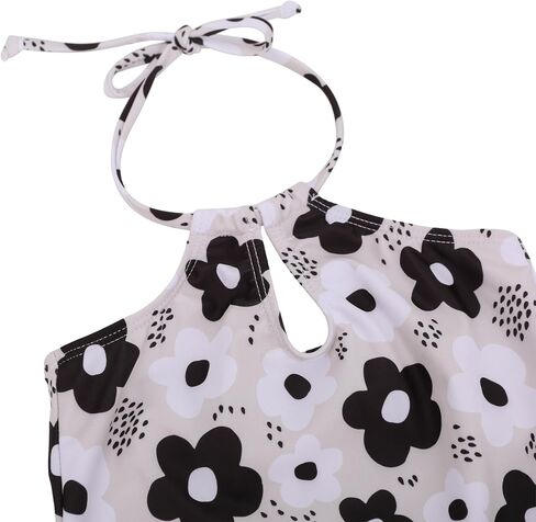 LIZENS Girls' Swimwear Halter one Piece Neck Wrap Beach Bathing Suit for Girls Tie Toddler Cute Kids Swimsuit in Saudi Arabia