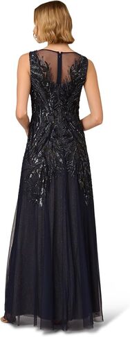 Adrianna Papell Women's Bead Metallic Mesh Dress in Saudi Arabia