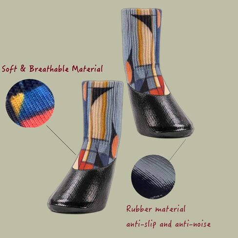 MenPetsonline Waterproof Dog Socks,Anti Slip Paw Protectors for Rain and Snow,Durable, Quiet, and Senior-Friendly Dog Boots for Small, Medium, Large Dogs. in Saudi Arabia