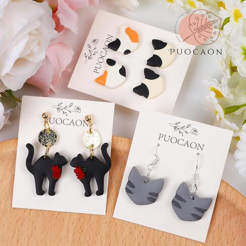 Puocaon Animal Polymer Clay Cutters - 10 Pcs Animal Frame Clay Cutters for Earrings & Jewelry - Ice Bear & Camel Shapes in Saudi Arabia