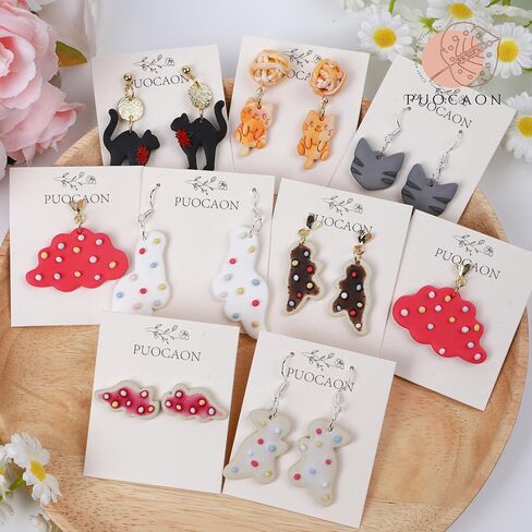 Puocaon Animal Polymer Clay Cutters - 10 Pcs Animal Frame Clay Cutters for Earrings & Jewelry - Ice Bear & Camel Shapes in Saudi Arabia