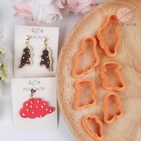 Puocaon Animal Polymer Clay Cutters - 10 Pcs Animal Frame Clay Cutters for Earrings & Jewelry - Ice Bear & Camel Shapes in Saudi Arabia