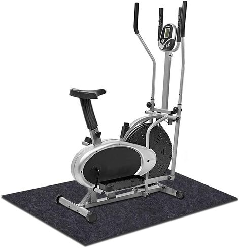 DUANGMUERS تحت سجادات معدات اللياقة البدنية، سجادات التمرين، أرضيات واقية، سجادات المطاحن، تناسب سجادات الحماية لمعظم معدات اللياقة البدنية (سجادات معدات اللياقة البدنية 36 بوصة × 72 بوصة) in Kuwait