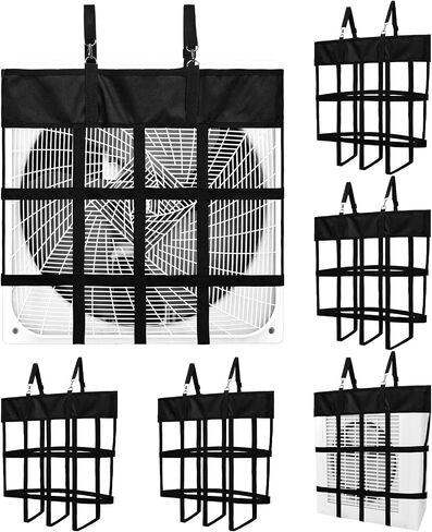Tessco 6 Pcs Box Fan Holder Horse Fan Holder Box Fan Holders for Stall Horse Stall Fan Bag Hanging Horse Fan Holder Box Fan Bag, Black in Saudi Arabia
