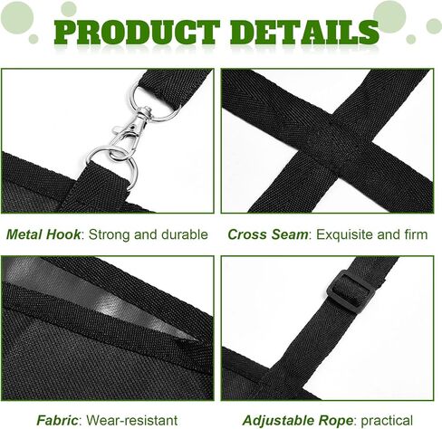 Tessco 6 Pcs Box Fan Holder Horse Fan Holder Box Fan Holders for Stall Horse Stall Fan Bag Hanging Horse Fan Holder Box Fan Bag, Black in Saudi Arabia
