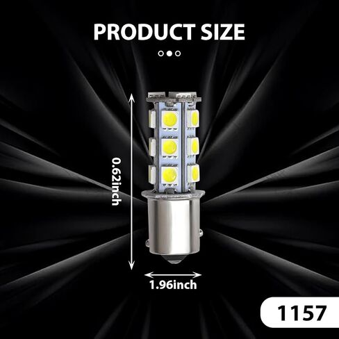ZKFAR Pack-4 Car Lights, Car Turn Signal Lights, 1156 LED Bulbs, Automobile LED Lights Replacements, Universal for Most Cars, Trucks and SUVs (Blue) in Saudi Arabia
