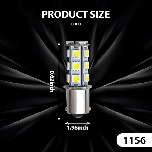 ZKFAR Pack-4 Car Lights, Car Turn Signal Lights, 1156 LED Bulbs, Automobile LED Lights Replacements, Universal for Most Cars, Trucks and SUVs (Blue) in Saudi Arabia