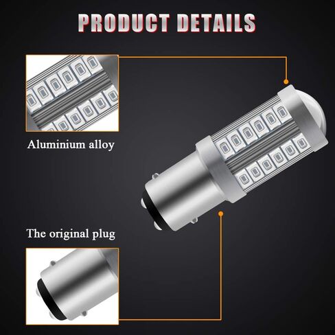 Sidaqi 2 قطعة العنبر 1156 BAU15S PY21W مصابيح LED 900LM فائقة السطوع الأمامية والخلفية أضواء إشارة الانعطاف لشاحنة مقطورة السيارة 5630 33SMD 12-30 فولت 3.6 وات in Kuwait