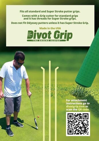 Divot Tool for Your Putter. Divot Grip attaches to The Back of You Golf Putter Grip. Fix's Divot/ballmarks on The Green Without Bending Over. Comes with Ball Marker. Help Save Our Greens!!!! in Saudi Arabia