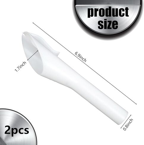 UGSHY قطعة واحدة من أنبوب قمع خزان الوقود، ملحقات خزان الوقود المتينة، مجموعة استبدال السيارات، متوافقة مع Ford 8U5A-17B068-EB 1782177 1833948 2050651 (أبيض) in Kuwait