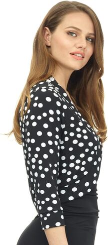 Rekucci Women's Soft Knit Rounded Hem Stretch Bolero Shrug in Saudi Arabia