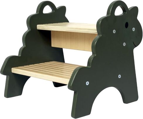 مقعد خشبي للأطفال الصغار، مقعد بخطوتين مع سطح ومقابض غير قابلة للانزلاق، مقعد للحمام وغرفة النوم ومقاعد المطبخ للأطفال in Kuwait