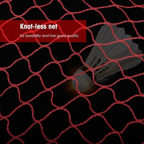Badminton Net, Durable Lightweight Polypropylene Fiber Badminton Tennis Competition Training Net (Red) Badminton Net in Kuwait