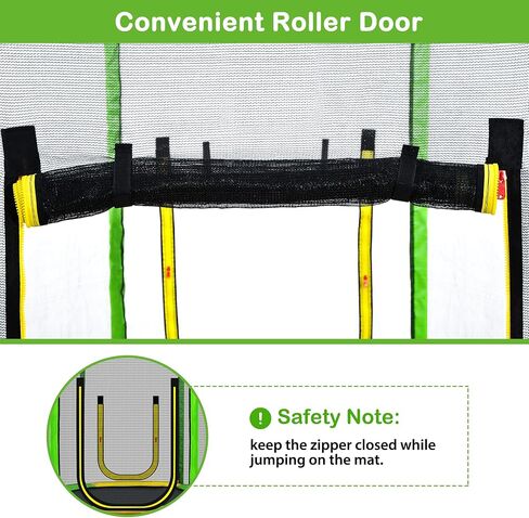 LOVMOR 4FT 5FT 6FT 7FT 8FT 10FT 12FT 14FT 15FT 16FT Trampoline, 1500 LBS Weight Capacity Recreational Trampolines for Kids and Adults with Enclosure Net, Basketball Hoop & Ladder, ASTM Approved in Saudi Arabia