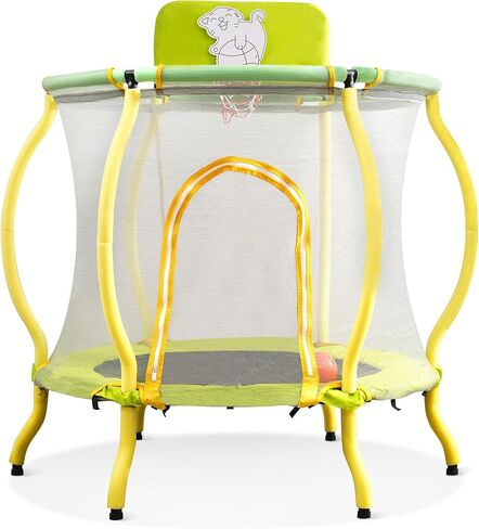 lovmor 4ft 5ft 6ft 7ft 8ft 10ft 12ft 14ft 15ft 16ft الترامبولين، 1500 رطل الترامبولين الترفيهية سعة الوزن للأطفال والكبار مع شبكة الضميمة، طوق كرة السلة وسلم، ASTM المعتمدة in Kuwait