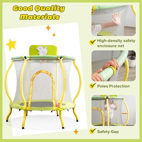 lovmor 4ft 5ft 6ft 7ft 8ft 10ft 12ft 14ft 15ft 16ft الترامبولين، 1500 رطل الترامبولين الترفيهية سعة الوزن للأطفال والكبار مع شبكة الضميمة، طوق كرة السلة وسلم، ASTM المعتمدة in Kuwait