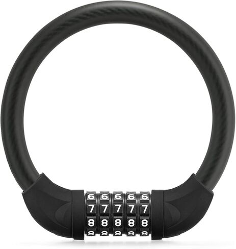 ROCKBROS Small Bike Lock, 5 Digit Bike Combination Lock, Anti-Theft Bike Cable Lock in Saudi Arabia
