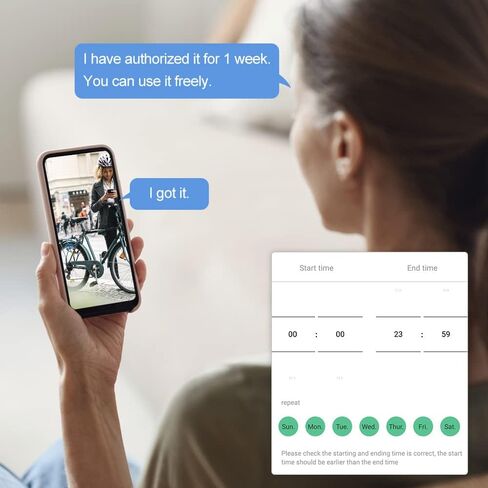 قفل الكابل بدون مفتاح قفل دراجة مقاوم للماء eLinkSmart: قفل كابل فولاذي طويل بطول 150 سم لبوابة سياج باب الدراجة البخارية والدراجة النارية - فتح بصمة الإصبع، تطبيق الهاتف عن بعد، دعم معتمد لساعة iOS in Kuwait