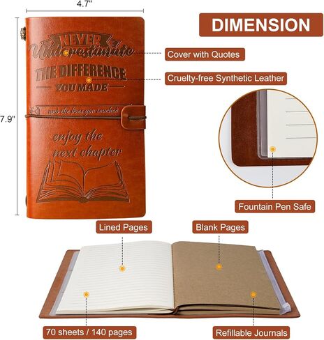 To My Daughter Gift Leather Journals from Mom or Dad, 140 Pages Writing Journals for Teens, Special Daughter Gift for Girl Birthday, Graduation, Thanksgiving, Christmas Gifts in Saudi Arabia