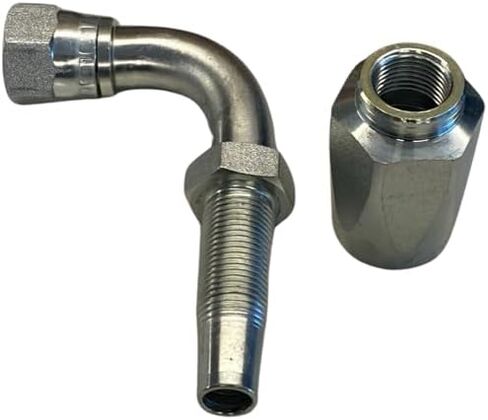 1/4" Hose x 1/4" Female JIC Reusable Field 90 Degree Hydraulic Hose Fitting, R1/R2/R16 Hose Capability in Saudi Arabia