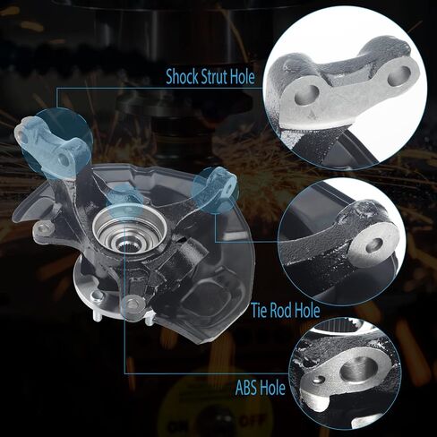 DOSKJOK Steering Knuckle Wheel Hub Bearing Assembly Front Right Passenger Compatible with Camry 2007 2008 2009 2010 2011 686-258 in Saudi Arabia