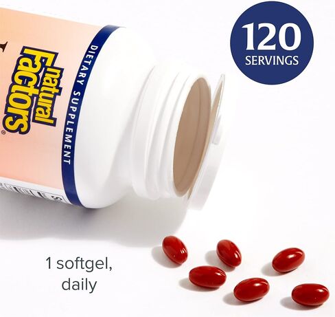Natural Factors - Lutein 20mg, Natural Antioxidant to Support Eye Health, 60 Soft Gels in Saudi Arabia