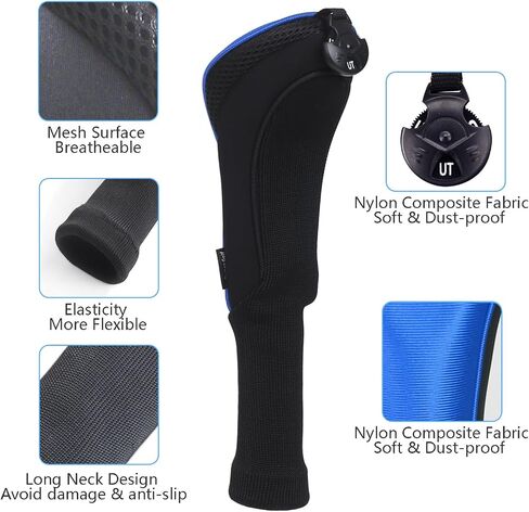Craftsman Golf 3pcs/Set Meshy Neoprene Golf Club Headcover for Driver Fairway Hybrids Rescue in Saudi Arabia