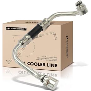 A-Premium Turbocharger Coolant Line Compatible with BMW 535i 2008-2010, 535i xDrive 2009-2010, 535xi, 740i, 740Li, X6, 135i, 135is, 1 Series M, M240i, M240i xDrive, Z4 in Kuwait