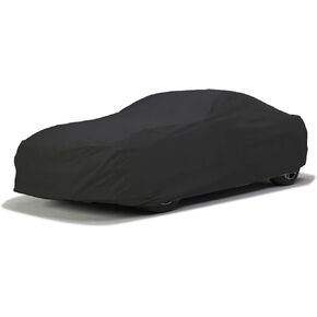 DaShield SoftTec Indoor Satin Car Cover for Porsche 356 1960-1965 Semi Custom Fit Elastic Stretchy Flexible High-end Luxury Dust Protection-Black in Saudi Arabia