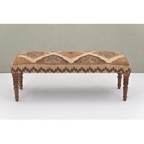 مقعد خشبي لغرفة المعيشة، مقعد من الصوف الجوت الكليم للمدخل، مقعد منجد من القماش للجلوس in Kuwait