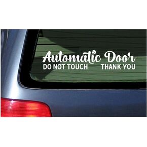 ملصقان أوتوماتيكيان للباب - ملصق نافذة باب السيارة المنزلق من الفينيل - يرجى عدم لمسه - لنوافذ السيارات، وسيارات الأجرة، ومشاركة الركوب، وجهاز التحكم عن بعد للسائق in Kuwait