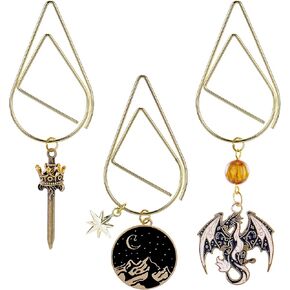 Fantasy Acotar Metal Bookmark - 3 PCs Cool Fourth Wing Dragon Sword Large Paperclips Book Mark Gifts Charm Merch Personalized Page Marker Reading Lover Women Men Bookish School Accessories in Saudi Arabia