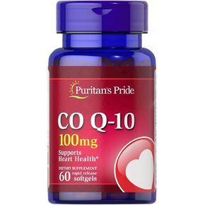 Puritan's Pride Q-Sorb CoQ10 100 ملغ، يدعم صحة القلب، 60 كبسولة هلامية سريعة الإصدار، 60 قيراط in Kuwait