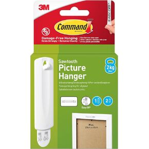 Command 17040 Sawtooth Picture Hanger, Large, White in Kuwait