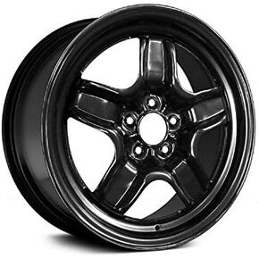عجلة فولاذية - سوداء - 17 × 7 بوصة - متوافقة مع 2007-2009 Saturn Aura in Kuwait