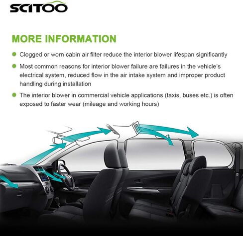 SCITOO HVAC Heater Blower Motor with Fan Cage Front 700112 for Lexus for GS300,for Lexus for GS400,for Lexus for GS430,for Lexus for RX300,for Lexus for SC430,for Toyota for Highlander in Saudi Arabia