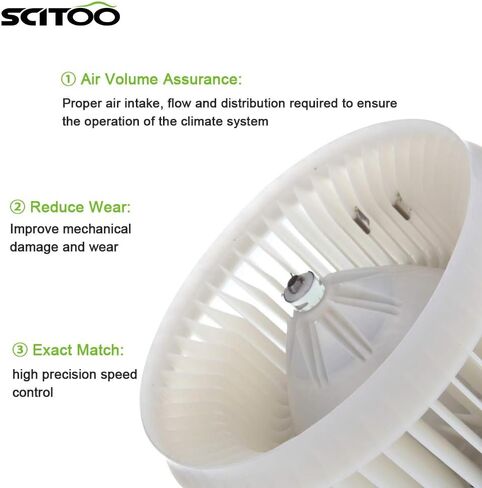 SCITOO HVAC Heater Blower Motor with Fan Cage Front 700112 for Lexus for GS300,for Lexus for GS400,for Lexus for GS430,for Lexus for RX300,for Lexus for SC430,for Toyota for Highlander in Saudi Arabia