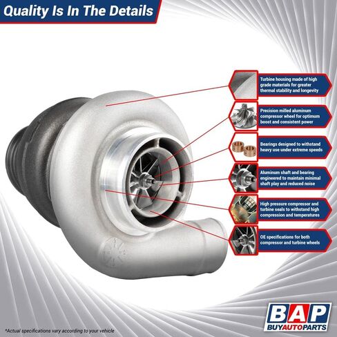 For Cummins 4BTA Replaces 3537751 3537753 3592121 3592122 Turbo Turbocharger - BuyAutoParts 40-30524AN New in Saudi Arabia