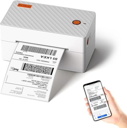 Bluetooth Thermal Shipping Label Printer, Wireless 4x6 Shipping Label Printer for Small Business, Support iOS, Android, Windows and Mac, Compatible with Amazon, Ebay, Shopify, Etsy, USPS. in Saudi Arabia
